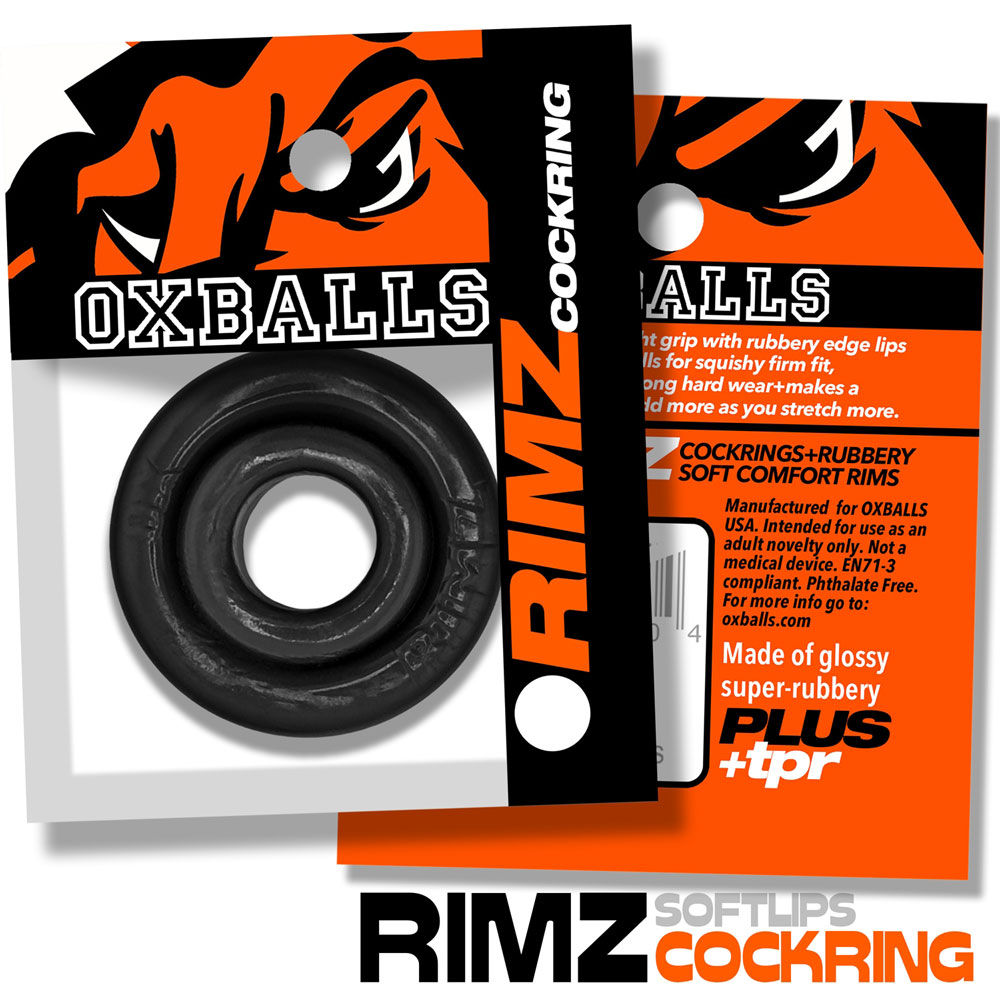 Rimz Big Single Ring (Black) – Larger Comfort-Fit Cockring > Cock Ring > Single