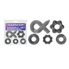 Hardcore Powerful Cock Rings Set Five Piece Collection Clear > Cock Ring > Sets