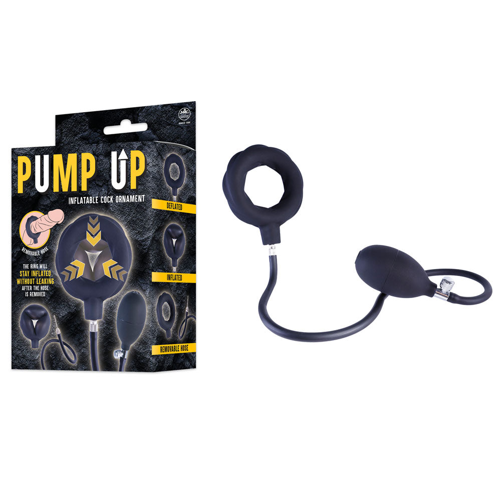 Pump Up Inflatable Cock Ring – Customizable Erection Support Ring Black > Cock Ring > Adjustable