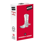 Four Seasons Studs and Ribs Lubricated Condoms Pack of 12 Studded and Ribbed Texture > Essentials > Condoms