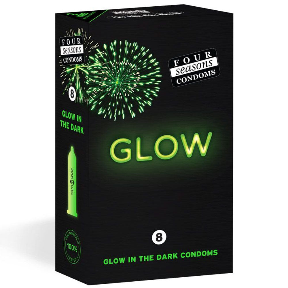 Four Seaons Glow N' Dark Condoms 8 Pack > Essentials > Condoms