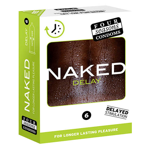 Four Seasons Naked Delay Condom - 6 Pack One Size > Essentials > Condoms