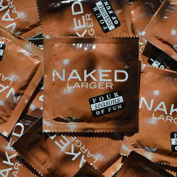 Four Seasons Naked Larger Condoms Bulk Box of 144 Default Title Condoms