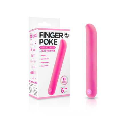 Finger Poke 5 Inch Vibrating Bullet Pink Pink > Vibrators > Finger Vibrators