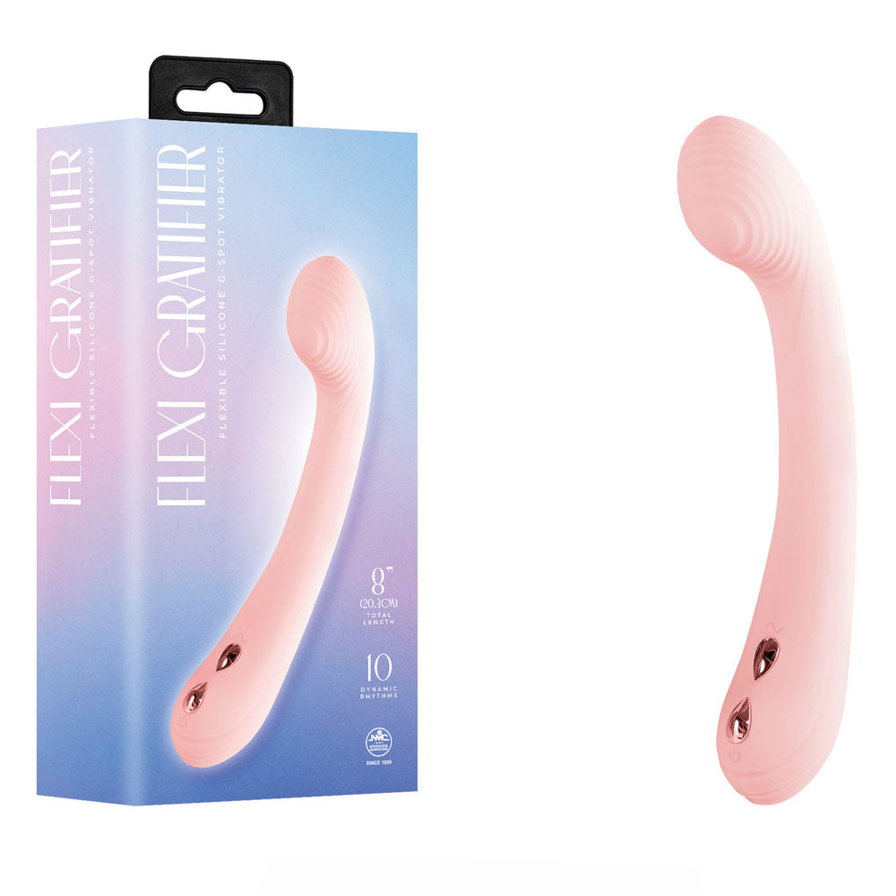 Flexi Gratifier – 20 cm USB Rechargeable Flexible Silicone G-Spot Vibrator Secondary image