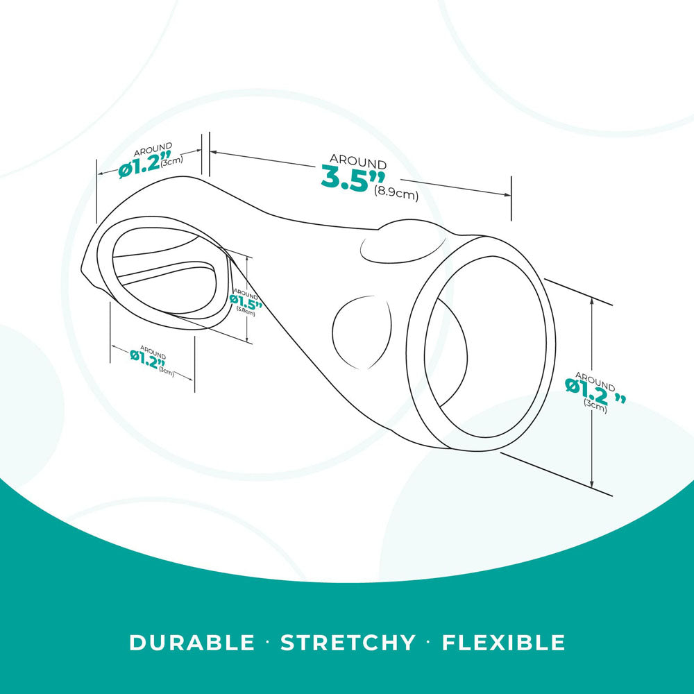 Strap The Balls Silicone Cock Strap with Integrated Ball Stretcher > Cock Ring > Single