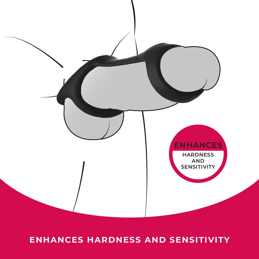 Strap The Balls Silicone Cock Strap with Integrated Ball Stretcher > Cock Ring > Single