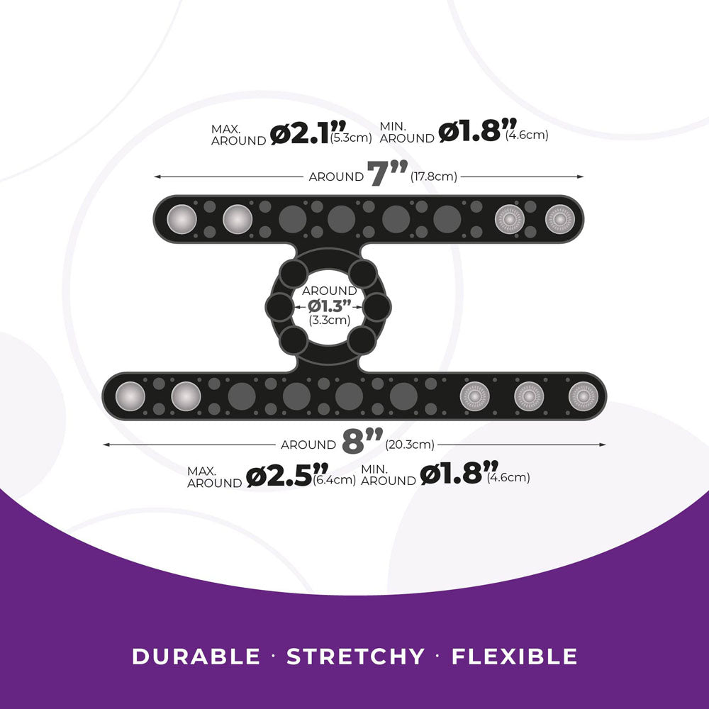 Strap The Balls Adjustable Cock and Ball Rings – Silicone Cock Strap and Ball Stretcher > Cock Ring > Adjustable