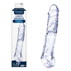 Ice Crystals 4 Inch Length Enhancer Silicone 4 Inch Penis Extension Sleeve Clear > Sex Toys For Men > Penis Sleeves