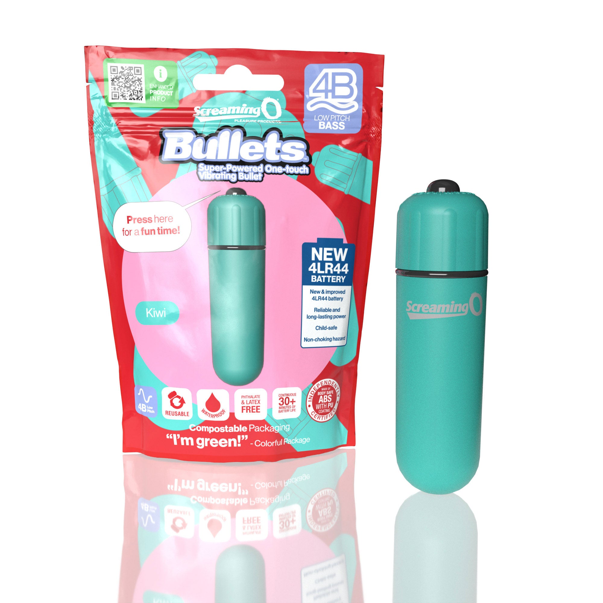 Bullets 4B Low Pitch Bass (Kiwi) > Vibrators > Mini Vibrators