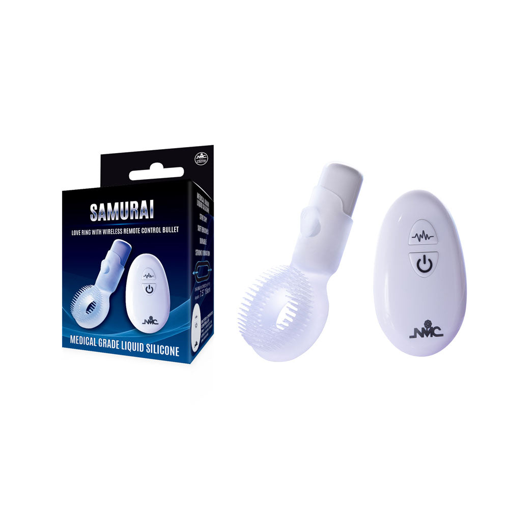 Samurai Clear Vibrating Cock Ring with Wireless Remote Control Default Title COCK RINGS