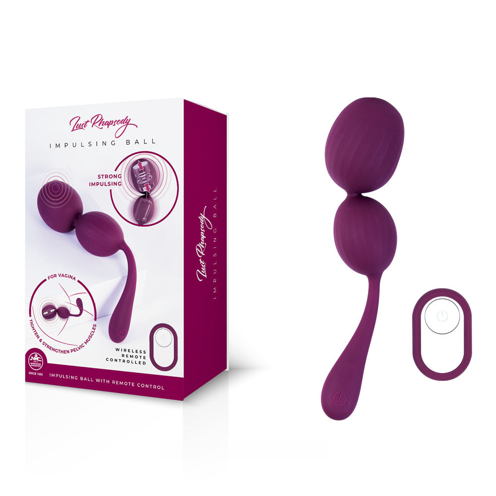 Lust Rhapsody Impulsing Ball – USB Rechargeable Remote-Controlled Kegel Balls Secondary image