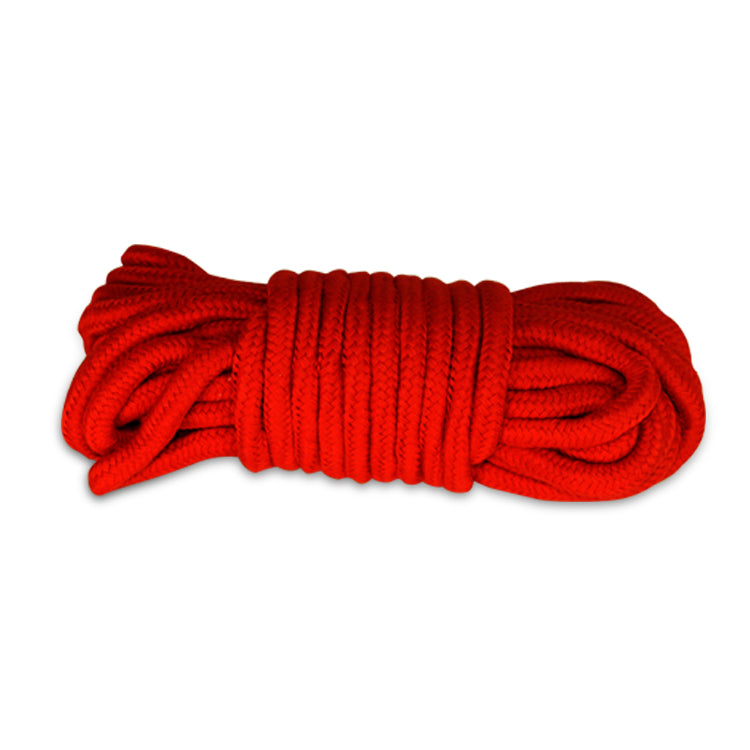 Fetish Bondage Rope 10 Meter Red Cotton 8 Millimeter Thickness > Bondage Gear > Rope