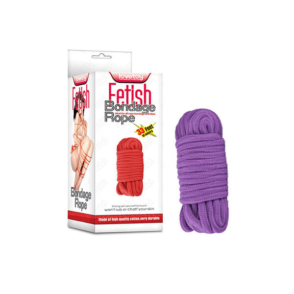 Fetish Bondage Rope Purple 10 Meter Length Rope