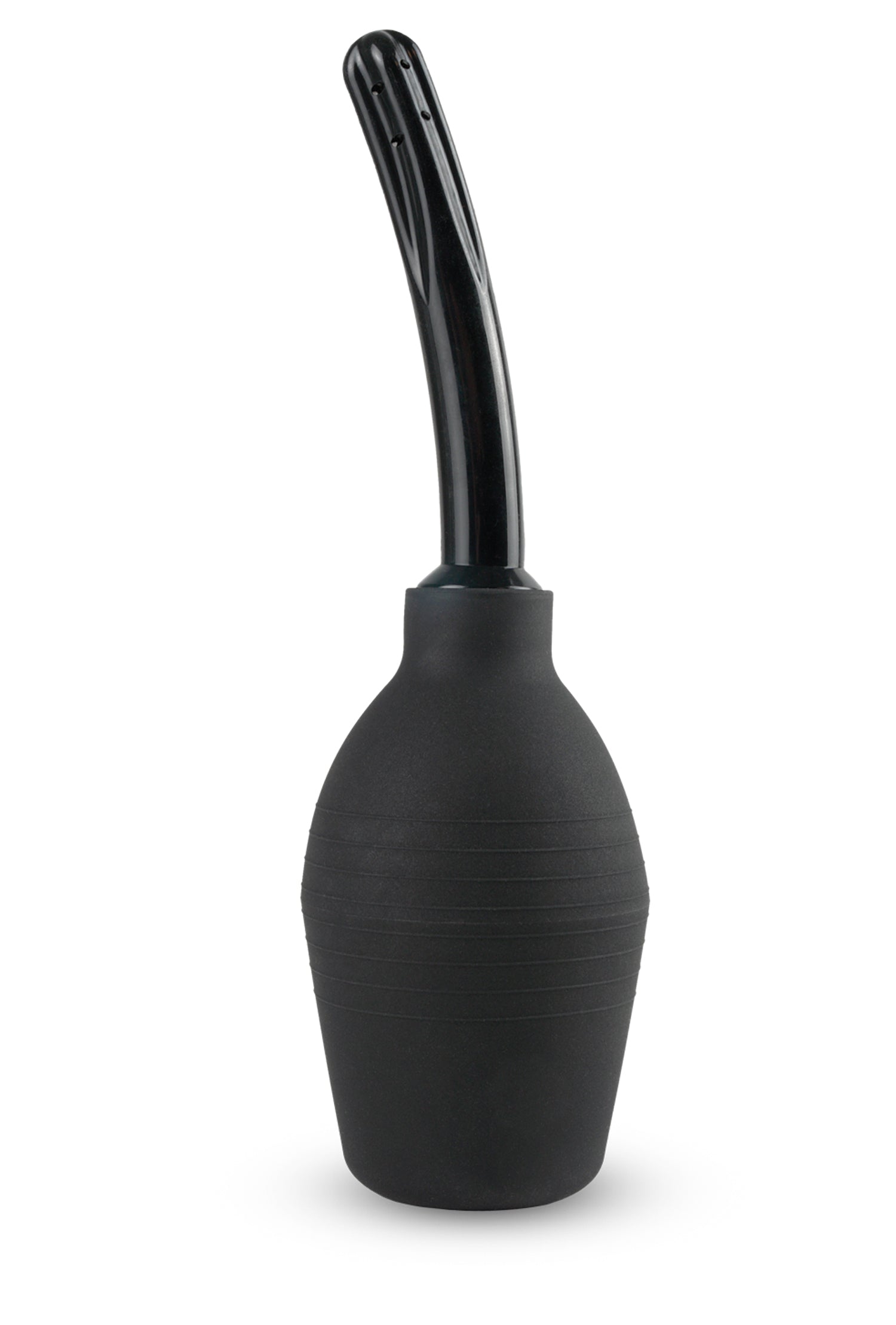 Fetish Fantasy Series Curved Douche Enema System for Pleasure and Cleanliness Black Douches