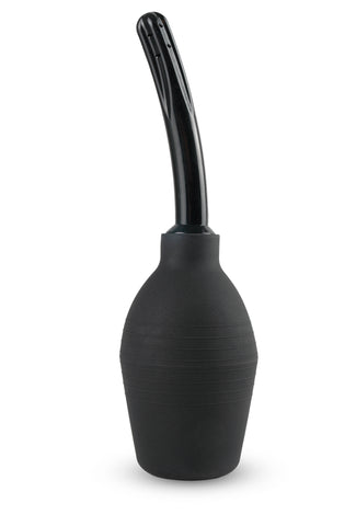 Fetish Fantasy Series Curved Douche Enema System for Pleasure and Cleanliness Black Douches