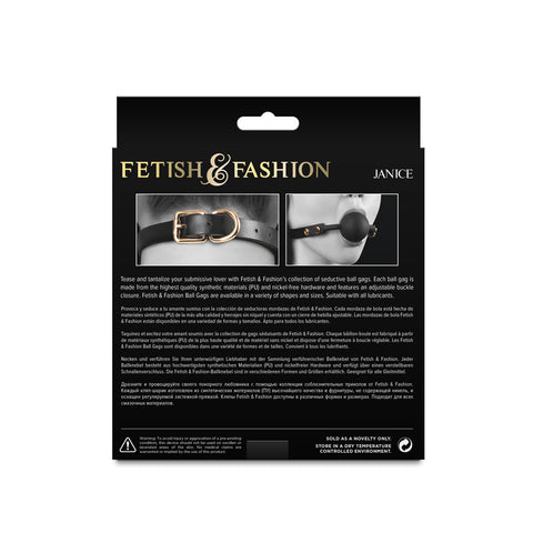 Fetish & Fashion - Janice - Silicone Ball Gag Adjustable Gags