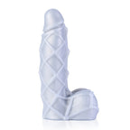 Fetishique Liquid Silicone Medium 8 Inch Vac-U-Lock Dildo with Textured Ridges and Bumps > Dildos > Realistic Dildos