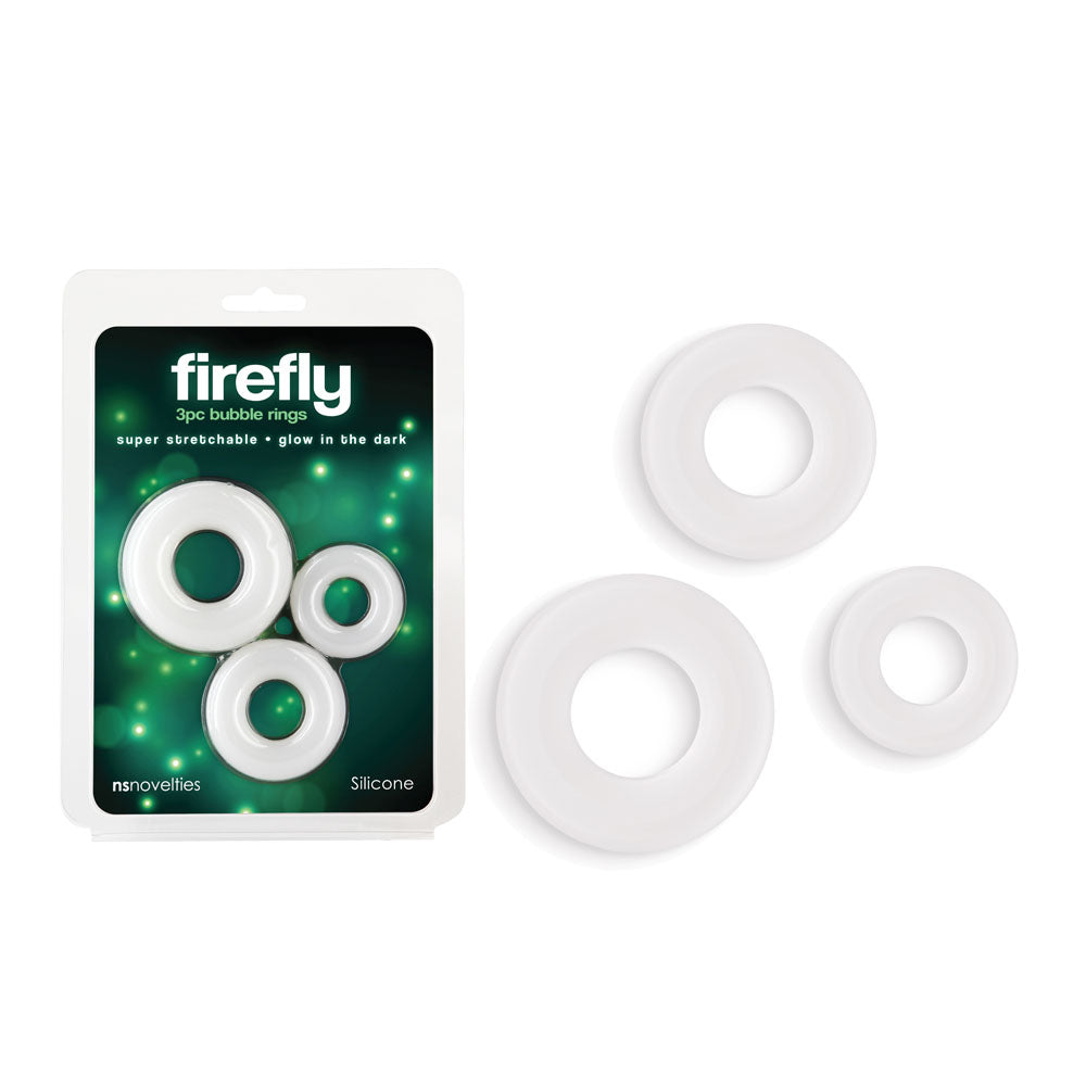 Firefly Bubble Rings Glow in the Dark Cock Rings Set of 3 > Cock Ring > Sets Main image