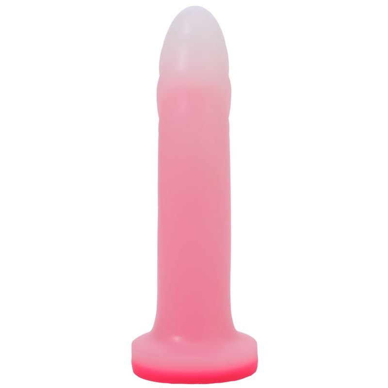 Tantus Flurry Dual Density Rose Quartz – 7 Inch G-Spot Dildo Secondary image