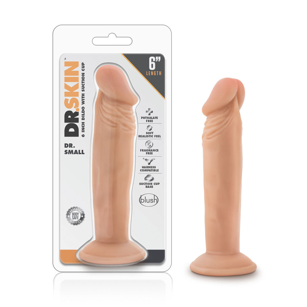 Dr Skin 6 Inch Vanilla Dildo Realistic Suction Cup Toy Beige Dongs Realistic