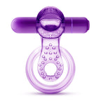 Vibrating Double Strap Cockring in Purple > Cock Ring > Vibrating