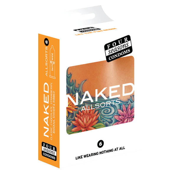 Four Seasons Naked Allsorts (Assorted) – Ultra Thin Lubed Condoms 6 Pack > Essentials > Condoms Main image