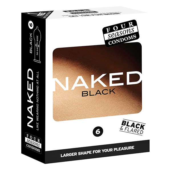 Four Seasons Naked Black Ultra Thin Condoms – 6 Pack Condom > Essentials > Condoms Main image