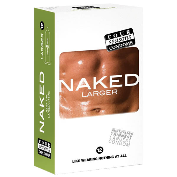 Four Seasons Naked Larger Condom 12 Pack > Essentials > Condoms