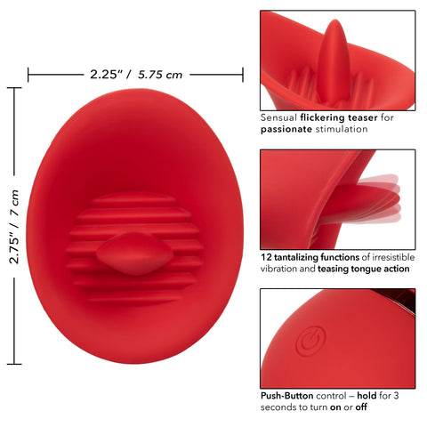 French Kiss Seducer – Compact Massager with 12 Functions Vibrator > Sex Toys For Ladies > Clitoral Vibrators and Stimulators
