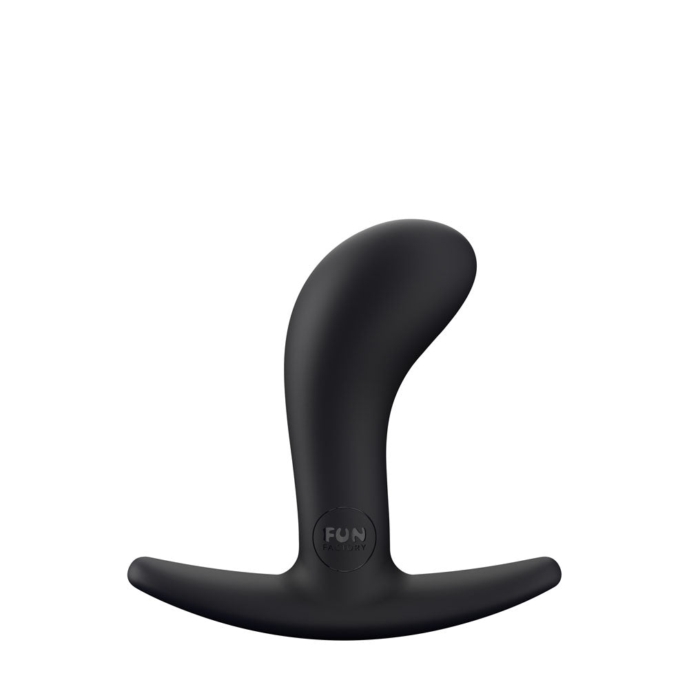 Fun Factory Bootie S Small Butt Plug 7.6 cm Soft Silicone for Beginners and Explorers Black Butt Plugs