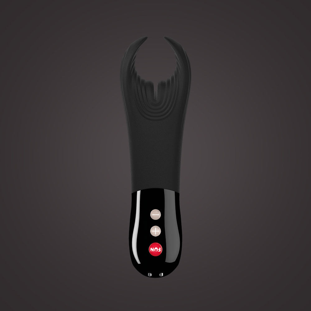 Fun Factory MANTA - 18 cm USB Rechargeable Mens & Couples Vibrator in Black Couples Toys