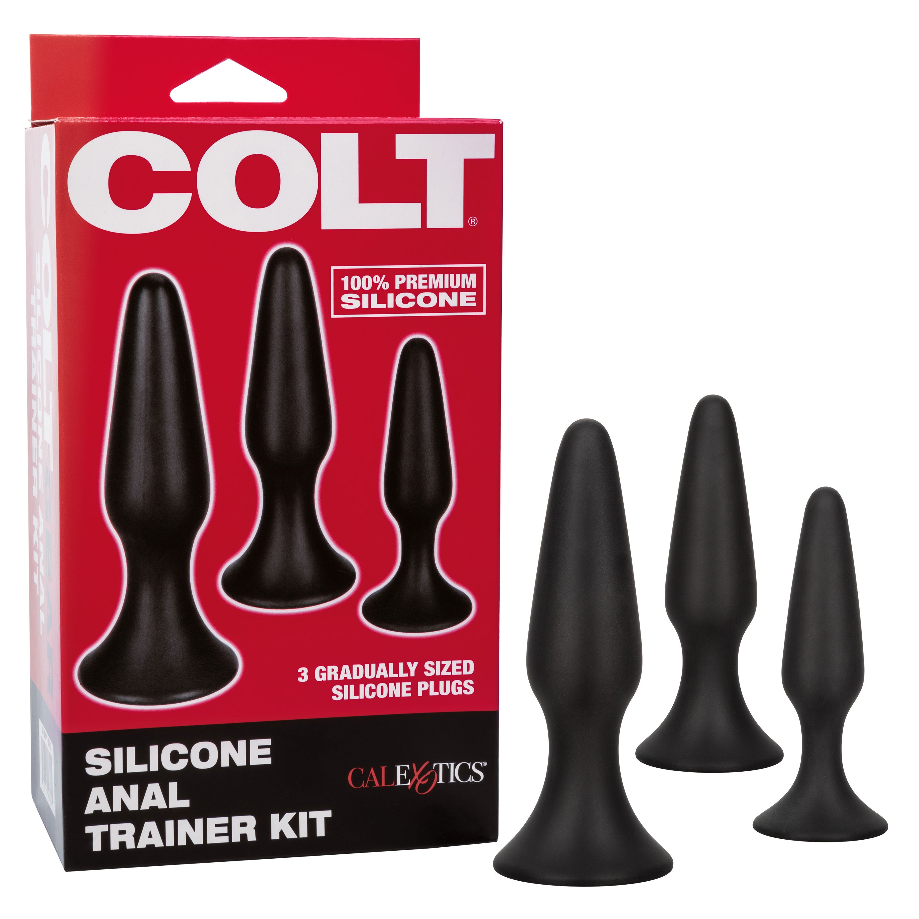 Colt Anal Trainer Kit – Silicone Graduated Anal Plug Set for Beginners > Anal Range > Butt Plug Kits