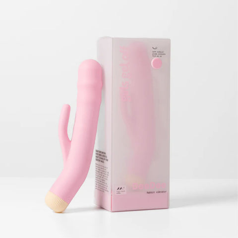 Girls Get Off DeeDee 19cm USB Rechargeable Rabbit Vibrator Pink VIBRATORS-RABBIT