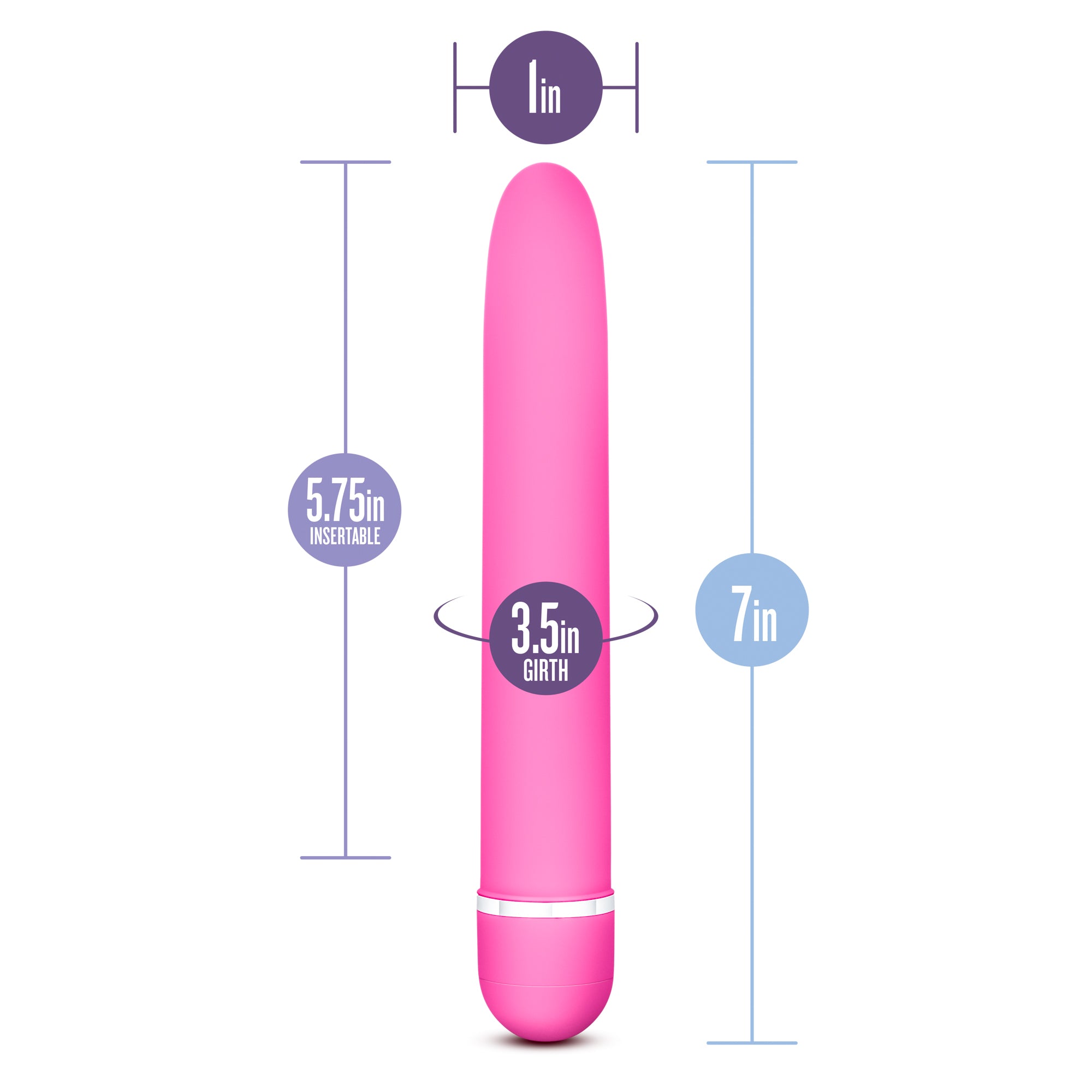 Rose Luxuriate Pink 7 Inch Vibrator Pink > Vibrators > Standard Vibrators