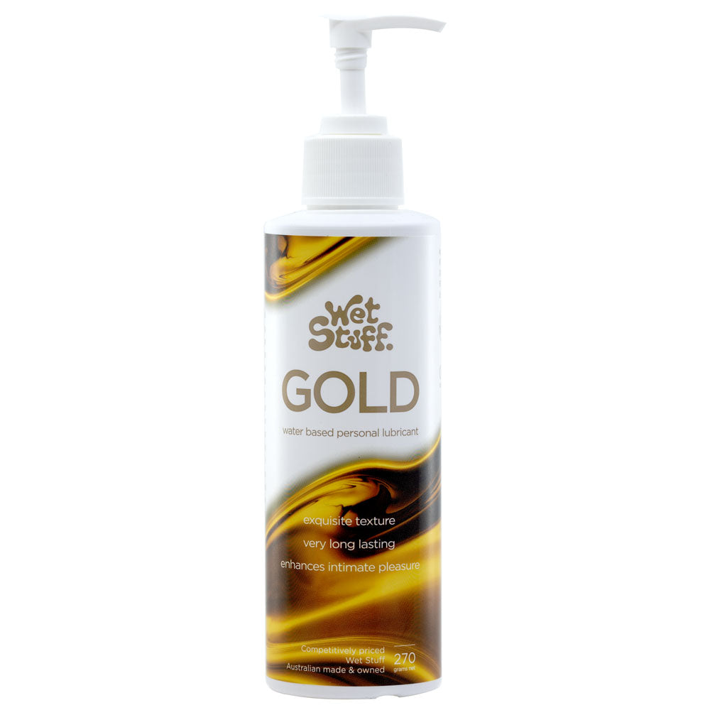 Wet Stuff Gold – Long-Lasting Clear Water-Based Lubricant > Lube > Water Based