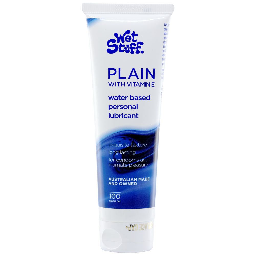 Wet Stuff Plain Enriched With Vitamin E – Water-Based Lubricant 100g > Lube > Water Based