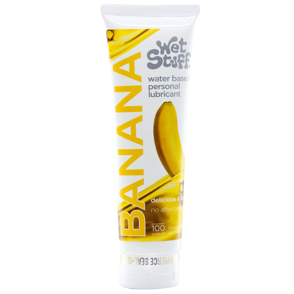 Wet Stuff Banana – Edible Silky Lubricant 100g Tube Secondary image