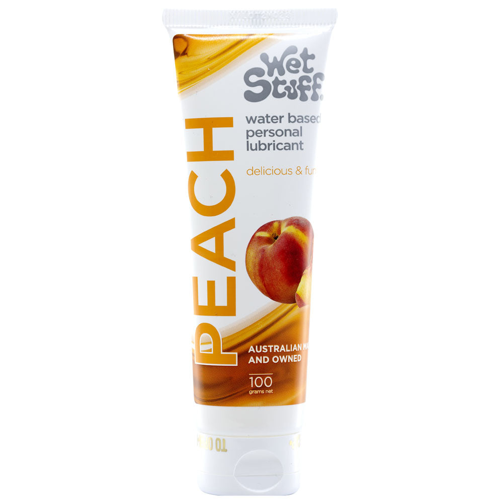 Wet Stuff Peach – Edible Peach Flavored Lubricant Tube 100g > Lube > Flavoured Main image