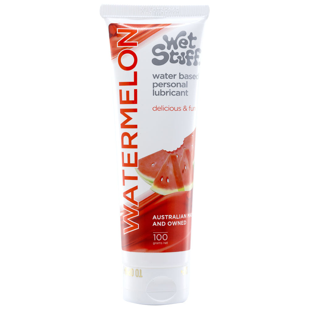 Wet Stuff Watermelon – Edible Water-Based Lubricant Gel 100g Tube > Lube > Flavoured