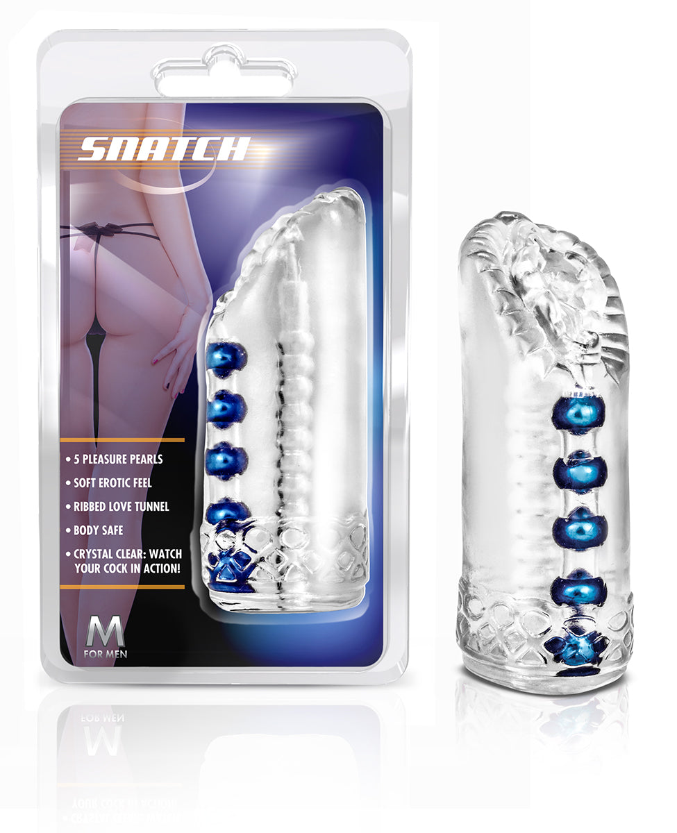 M for Men Snatch Clear 5.5 Inch Realistic Stroker Clear > Sex Toys For Men > Masturbators > Manual