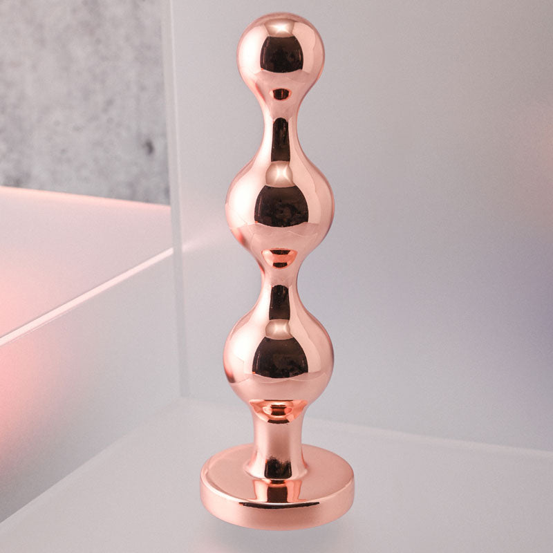 Gender X GOLD DIGGER Large - Large Butt Plug with Black Gem Base GENDER EXPRESSION