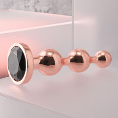 Gender X GOLD DIGGER Large - Large Butt Plug with Black Gem Base GENDER EXPRESSION