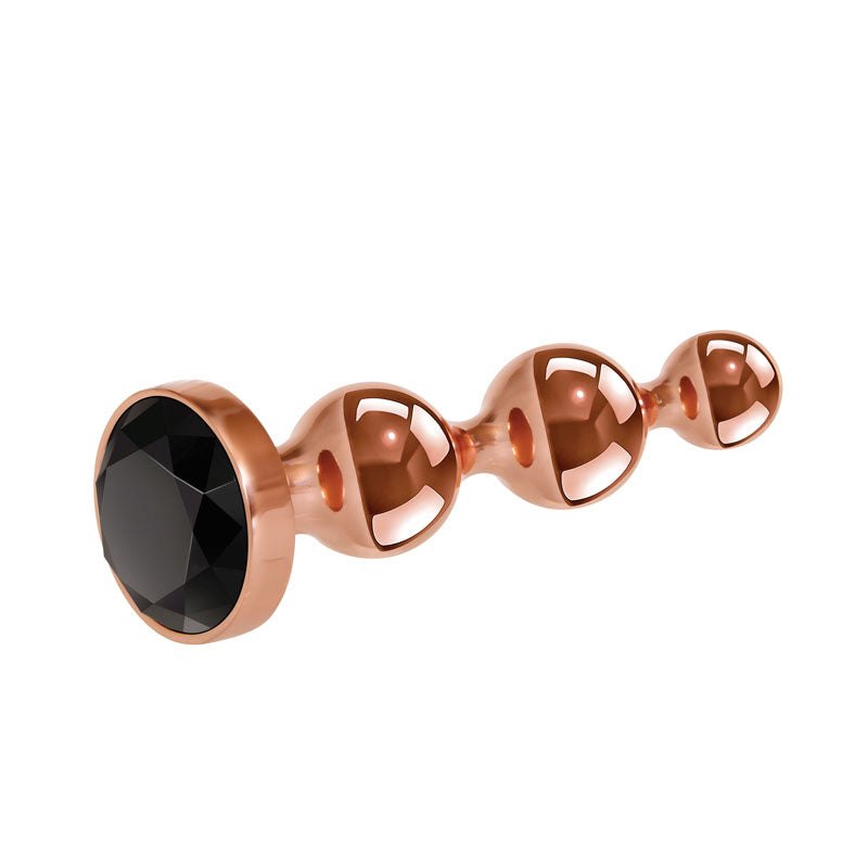 Gender X GOLD DIGGER Large - Large Butt Plug with Black Gem Base GENDER EXPRESSION