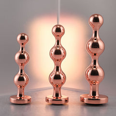 Gender X GOLD DIGGER SET - Metallic Butt Plugs - Set of 3 Sizes GENDER EXPRESSION