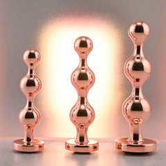 Gender X GOLD DIGGER SET - Metallic Butt Plugs - Set of 3 Sizes GENDER EXPRESSION