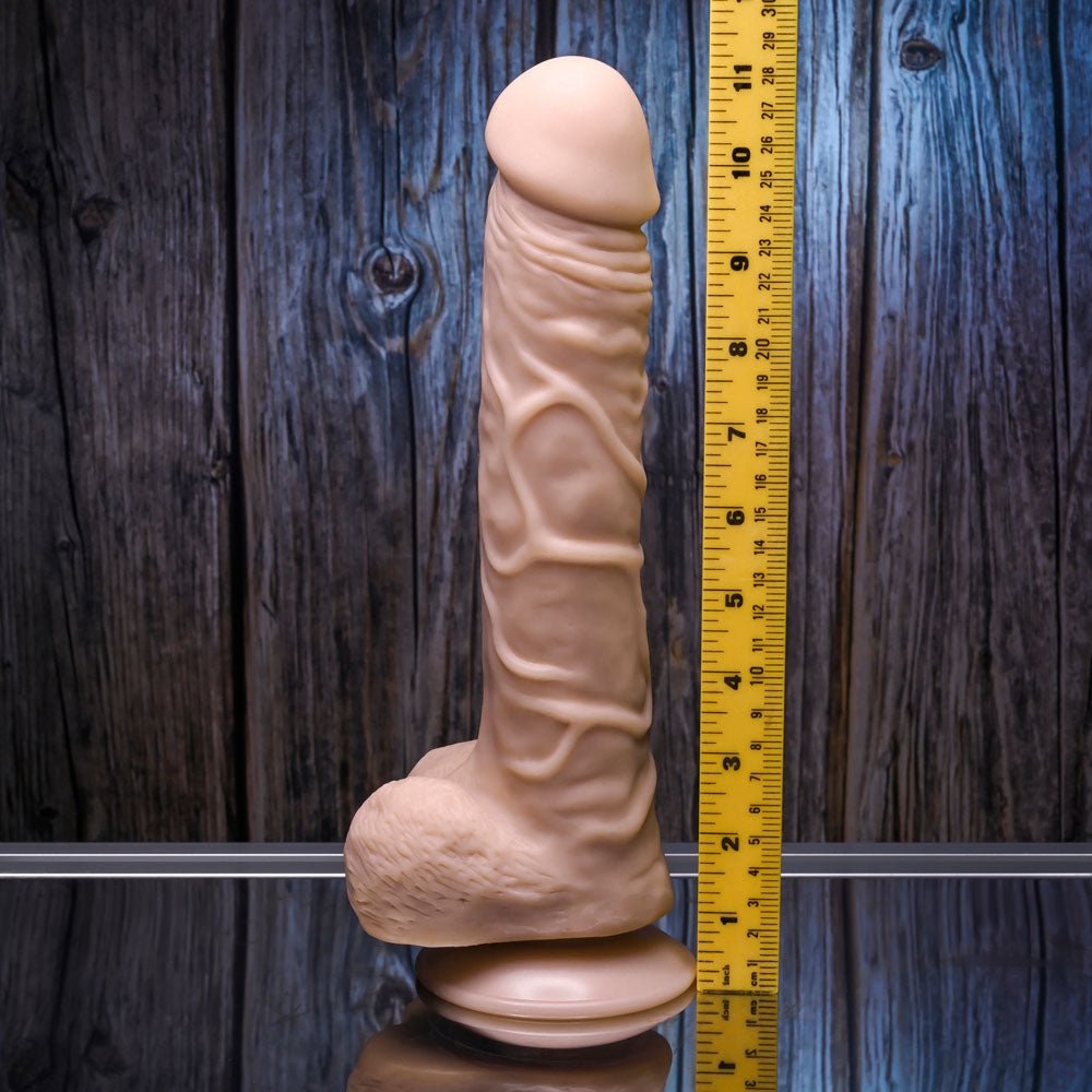Gender X 10 Inch Flexskin Poseable True Feel Dildo - Light