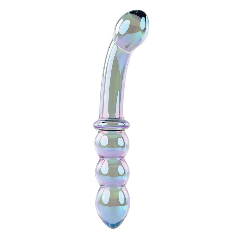 Gender X Lustrous Galaxy Wand – 18.5 cm Double-Ended Glass Massager > Glass > Dildos