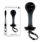 Gender X Blow Pop (Black) – Glass Butt Plug Black > Glass > Toys