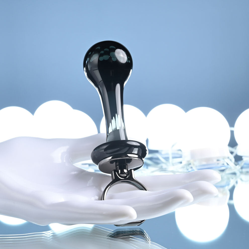 Gender X Blow Pop (Black) – Glass Butt Plug > Glass > Toys